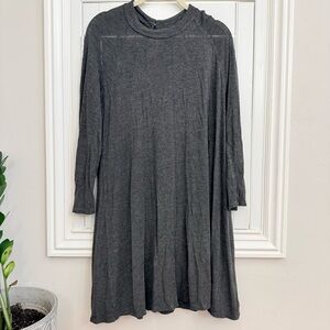 My Story Charcoal Long Sleeve Dress - Size Medium